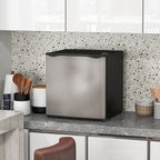 35L Tabletop Freezer with Adjustable Temperature Wire Shelf Silver