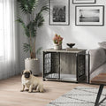 Dog Crate Furniture End Table w/ Cushion for Medium Dogs - 29.5