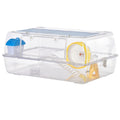 2 Storey Hamster Cage Small Pet Animal Cage Double Layers Running Wheel Drinker Feeding Bowl
