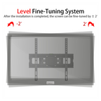 26-55 Inch Double Pendulum Large Base TV Stand TMDS-105 Bearing 40Kg/Vese400*400/Upper And Lower-10~ 10°