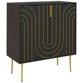 Freestanding Storage Cabinet with Adjustable Shelf for Living Room