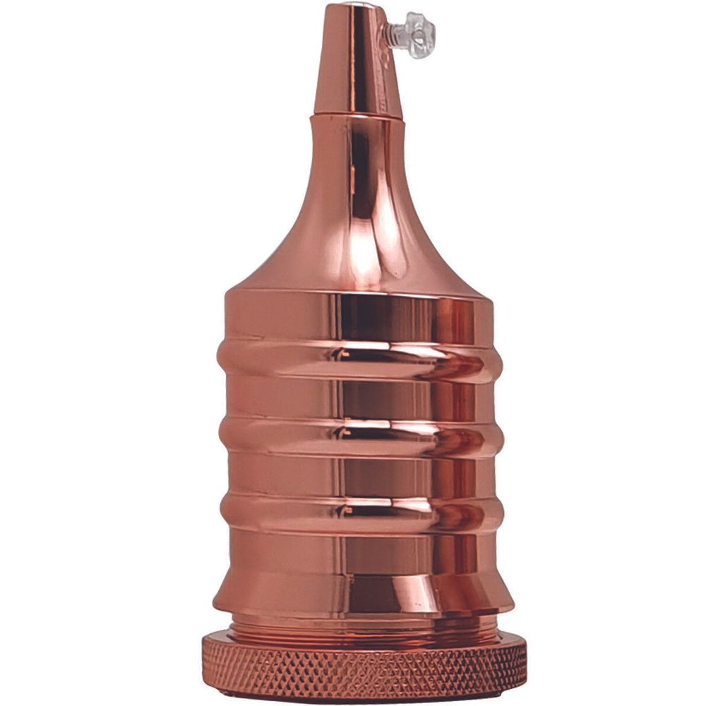 E27 Copper Vintage Retro Industrial Lamp Holder, Stylish, and Versatile