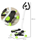 Adjustable Stepper Aerobic Machine LCD Screen Handle, White