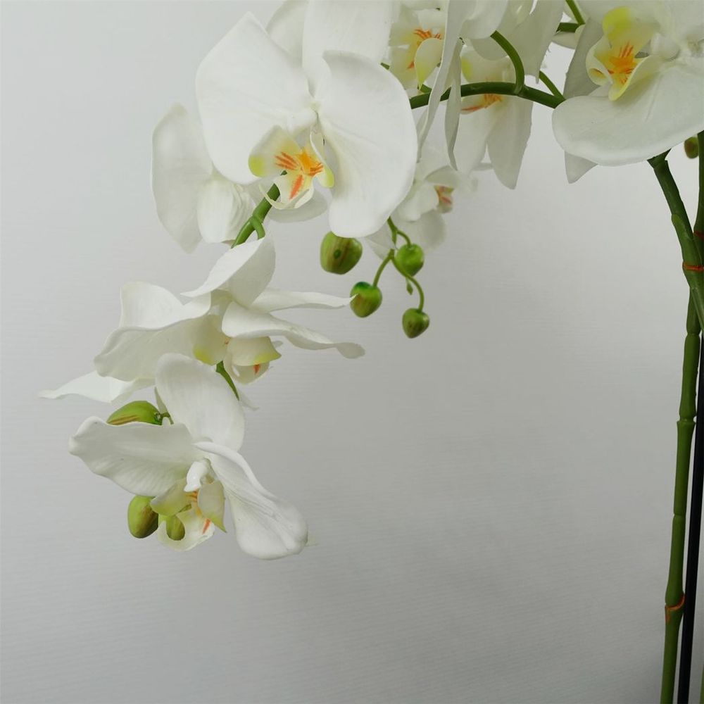 150cm Giant White Orchid Plant - Artificial - 189 Real Touch Flowers