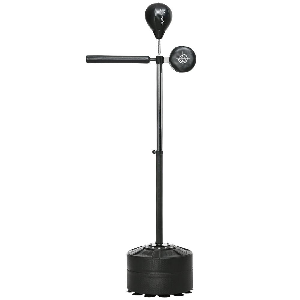 Adjustable Speed Bag: Boxing Bag with Stand, Bar, Black - Improve Timing, & Accuracy
