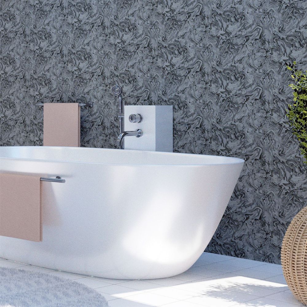 Liquid Marble Charcoal sw12 - with Attention to Detail