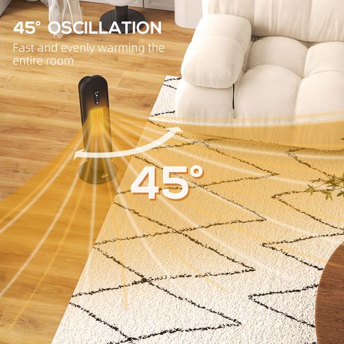 Ceramic Space Heater Tower Heater W/ 45° Oscillation