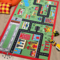 Kids Green Town Rug, 80x120cm