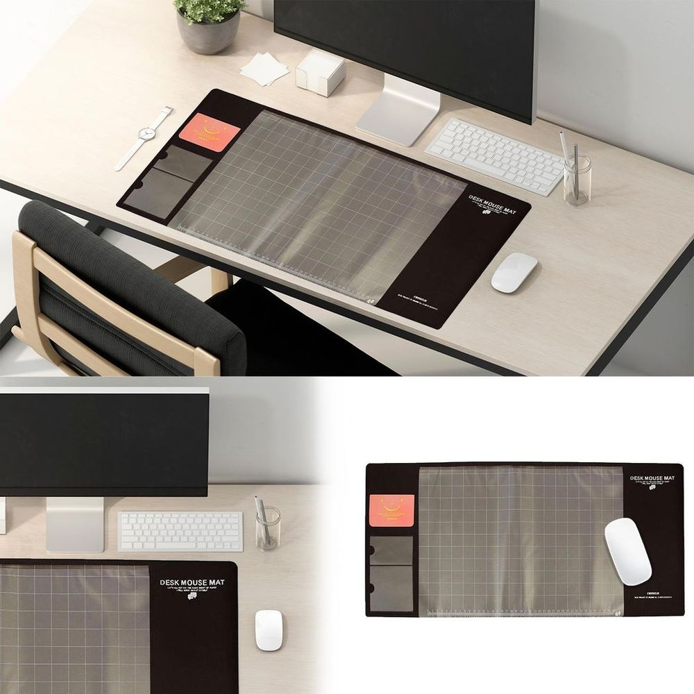 Multifunctional & Eco-friendly Office Desk Mouse Mat - Brown