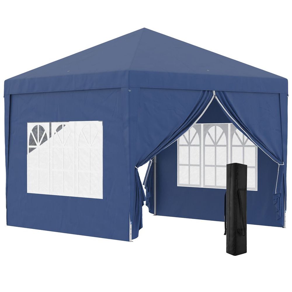 3mx3m Pop Up Gazebo Party Tent Canopy - Blue