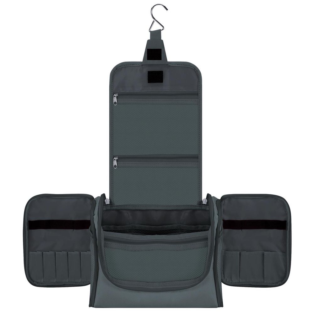 TOILETRY BAG - D.GREY - Travel Organizer with Multiple Compartments and Practical Design