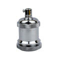 Vintage Style Chrome E27 Metal Lamp Holder for Antique Edison Filament Bulbs