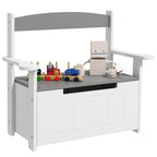 2 in 1 Toy Box for Kids with Safety Lid for Bedroom, Nursery