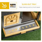 Rabbit Hutch Outdoor Bunny Cage w/ Run, Removable Tray 120 x 55.5 x 80cm