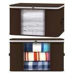 2Pk Large Storage Bags Brown