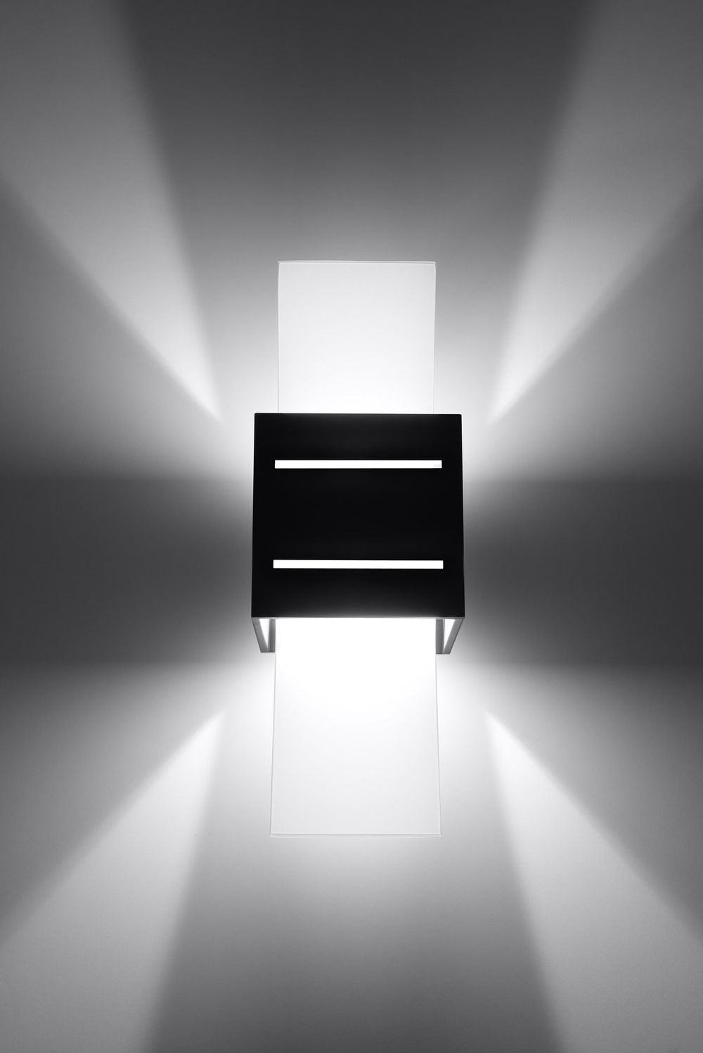 Modern Loft Design Wall Lamp - Black Square Shape - Up/Down - G9