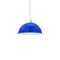 Vintage Industrial Easy Fit Dome Shaped Lamp Shade Ceiling, Pendant, Wall Light Metal E27 Light Fitting 60W in Metal Navy Blue