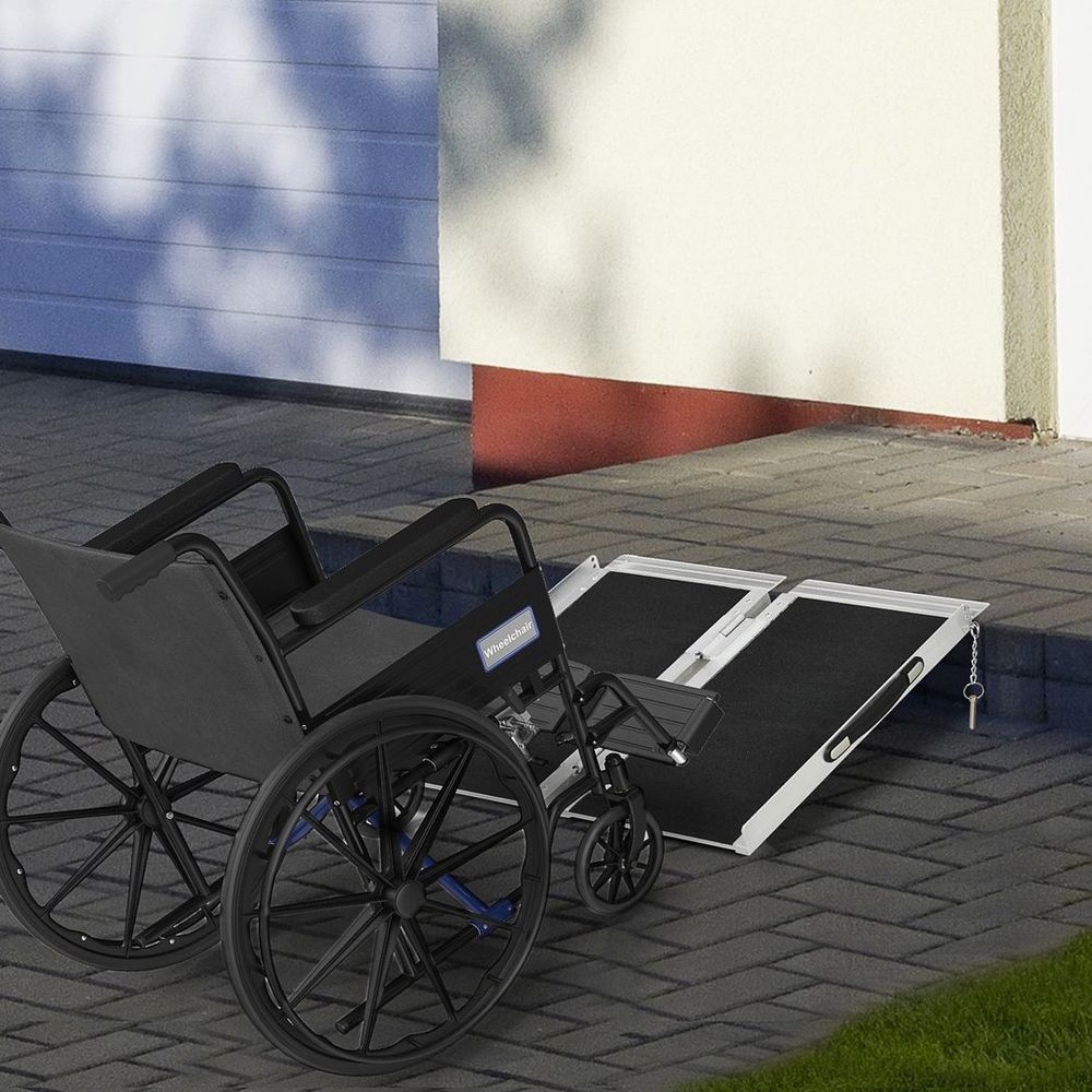Duo Wheelchair Ramp - Lightweight, Portable Ramp for Easy Mobility - 72x61cm