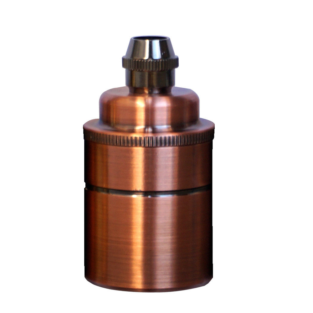 Vintage Copper E27 Socket Light Bulb Holder - Professional Quality - Easy Installation