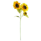 Pack of 6 x 88cm Yellow Artificial Sunflower - 18 heads with Flowers Detail