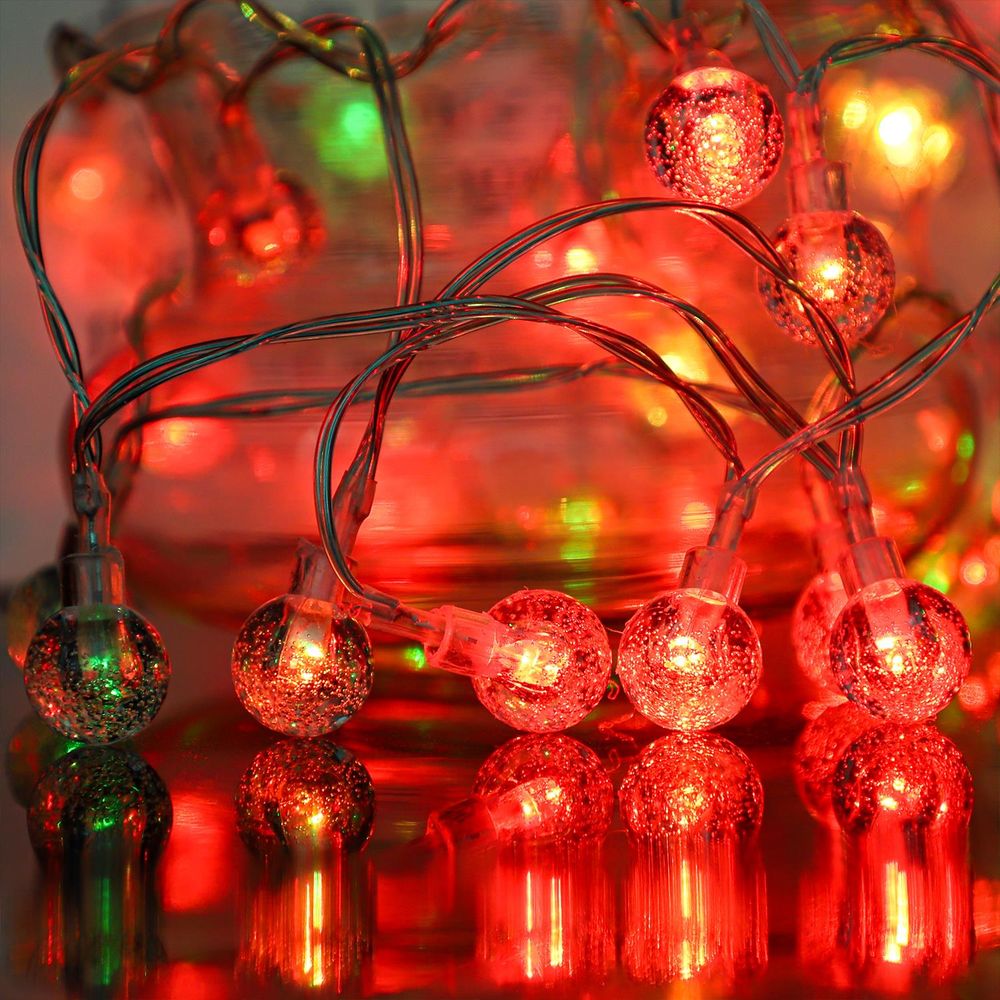 Globe Fairy String Lights - 26ft, 60LED, Waterproof, 7 Lighting Modes - for any occasion!