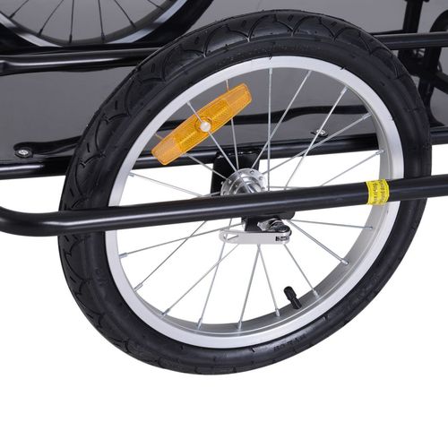 Folding Bicycle Cargo Storage Cart and Luggage Trailer with Hitch