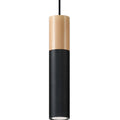 Pablo Pendant Lamp: Steel & Wood, Modern Design, GU10