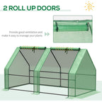 Portable Mini Greenhouse - Steel Frame & PE Cover - 180x90x90cm - Ideal for Small Spaces