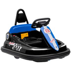 Innovative 6V Kids Bumper Car - 360° Rotation - 2 Speeds - Black