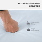 Rattan Seat Cushions- Set of 3, Grey- Enhance Your Outdoor Comfort