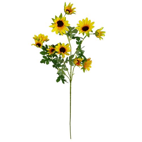 Pack of 6 x 70cm Artificial Yellow Flower Spray