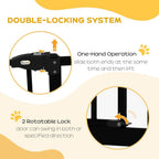 Adjustable Auto-Close Pet Gate - Black, 74-87cm