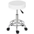 Round Stool Ha Feet Rotation Bar Stool White