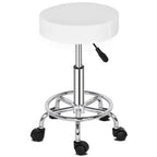 Round Stool Ha Feet Rotation Bar Stool White