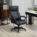 Black Massage Office Chair - High Back, Vibration, 6 Points