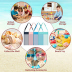 SET OF 4 BEACH BAGS: Keep Sand Away, Durable & Scalable