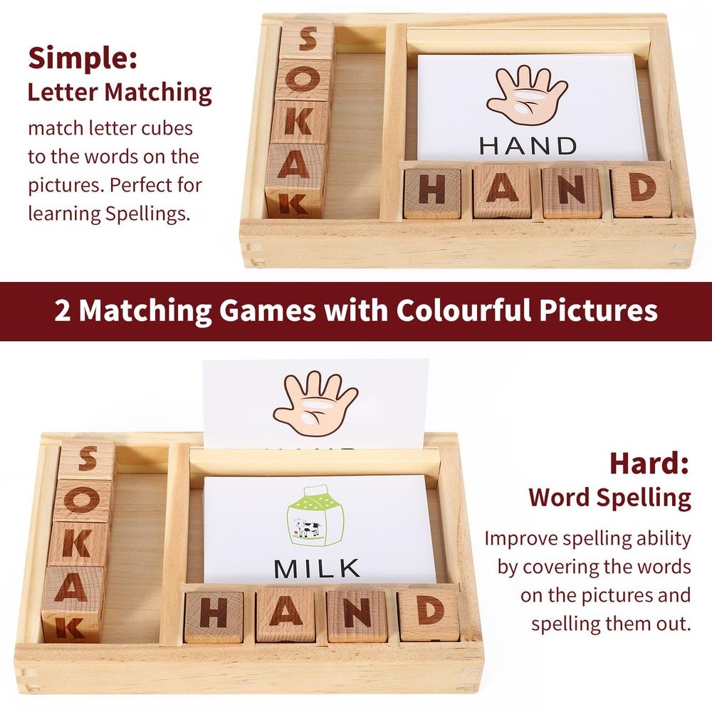 Wooden Spelling Game
