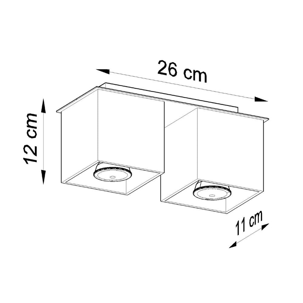 Quad Collection: Modern Design Ceiling Lamp, Aluminum, GU10 - Stylish Lighting!