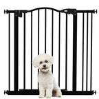 Adjustable Auto-Close Pet Gate - Black, 74-87cm