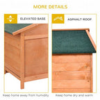 Wooden Rabbit Hutch Detachable Pet House with Openable Run & Roof