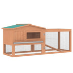 Wooden Rabbit Hutch 2 Tier Large Coop Run - Durable, Spacious, Versatile