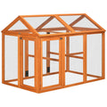 Chicken Run, Wooden Chicken Coop w/ Combinable Design - Orange