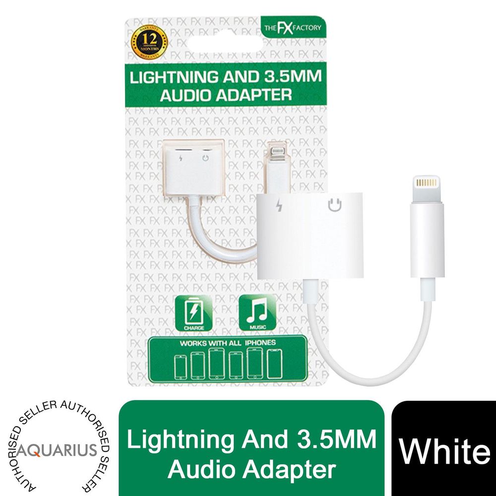 The Lightning & 3.5mm Audio Adapter, White
