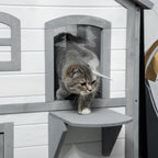 Kitten Condo - Openable Roof, Catio Enclosure, White