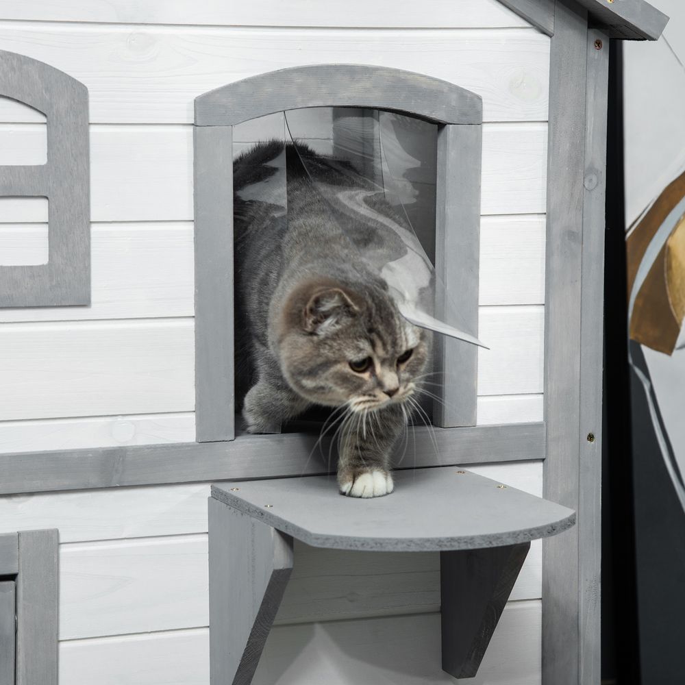 Kitten Condo - Openable Roof, Catio Enclosure, White