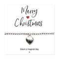 Silver Heart Bracelet & Merry Christmas Gift Card