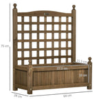 Garden Planters & Trellis: Climbing Vines, Indoor/Outdoor, Brown