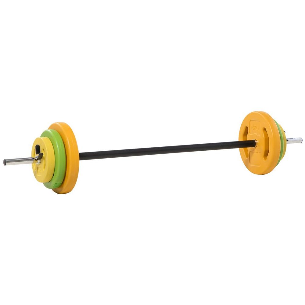 Premium 20kg Barbell Set: Non-slip Handle, Quality Weights | Strength Training