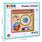 Wooden Calendar - Engaging Learning Tool for Kids
