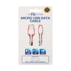 FX USB Data Cable - Fast Charge & Sync - Micro USB - White - Compatible with mobile phone, HTC, Motorola